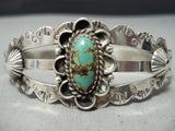 Early Vintage Native American Navajo Royston Turquoise Sterling Silver Bracelet Old-Nativo Arts