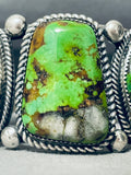 Best Vintage Native American Navajo Orvil Jack Mine Turquoise Sterling Silver Bracelet-Nativo Arts