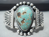 Important Vintage Native American Navajo Royston Turquoise Sterling Silver Bracelet-Nativo Arts