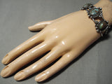 Very Rare!! Vintage Native American Navajo Royston Turquoise Sterling Silver Bracelet Old-Nativo Arts