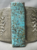 285 Gram Native American Hefty Turquoise Sterling Silver Bracelet Cuff-Nativo Arts