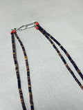 One Of The Most Unique Vintage Native American Navajo Turquoise Sterling Silver Necklace-Nativo Arts