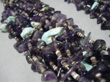 Best Navajo Turquoise Amethyst Native American Necklace-Nativo Arts