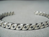 Sunny Reeves Navajo Sterling Silver Star Bracelet Native American-Nativo Arts