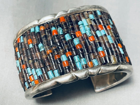 Piece Of History Jeff Lee Vintage Native American Navajo Turquoise Sterling Silver Bracelet-Nativo Arts