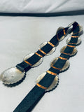 Jessie Thompson Native American Navajo #8 Turquoise Sterling Silver Concho Belt-Nativo Arts