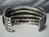Heavy 100+ Grem Vintage Native American Navajo Old Morenci Turquoise Sterling Silver Bracelet-Nativo Arts
