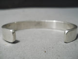 Thick Heavy Vintage Native American Navajo 14k Gold Sterling Silver Bracelet Cuff-Nativo Arts