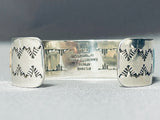 Monument Valley Native American Navajo Turquoise Space Kachina Inlay Sterling Silver Bracelet-Nativo Arts