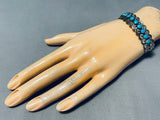 Outstanding Vintage Native American Zuni Sleeping Beauty Turquoise Sterling Silver Bracelet-Nativo Arts