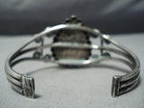 Best Early Bisbee Turquoise Vintage Native American Navajo Sterling Silver Bracelet Cuff-Nativo Arts