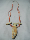 Important Vintage Native American Zuni Sandra Quandelacy Turquoise Sterling Silver Necklace-Nativo Arts