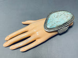 Important Tso Family Towering Native American Navajo Turquoise Sterling Silver Bracelet-Nativo Arts
