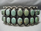 One Of The Best Vintage Native American Navajo Domed Royston Turquoise Sterling Silver Bracelet-Nativo Arts