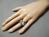 Stunning Vintage Navajo Sterling Silver Waving Native American Ring-Nativo Arts