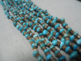 Important Roe Yazzie Native American Navajo Turquoise Sterling Silver Necklace-Nativo Arts