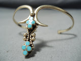 14k Gold Signed Vintage Native American Navajo Women's Turquoise Bracelet-Nativo Arts