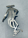 Pink Panther Vintage Southwestern Sterling Silver Pin Old-Nativo Arts