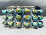Important Vintage Native American Navajo Damale Turquoise Sterling Silver Bracelet-Nativo Arts