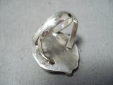 Marvelous Vintage Native American Navajo Royston Turquoise Sterling Silver Ring Old-Nativo Arts