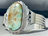 Magnificent Native American Navajo Immense Royston Turquoise Sterling Silver Bracelet-Nativo Arts