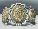 Best Leopard Jasper Vintage Native American Navajo Sterling Silver Bracelet-Nativo Arts