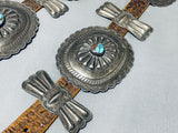 Museum 600+ Gram Vintage Native American Navajo Turquoise Sterling Silver Concho Belt-Nativo Arts