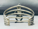 Unique Mudhead Vintage Native American Navajo Sterling Silver Dancing Bracelet Cuff-Nativo Arts
