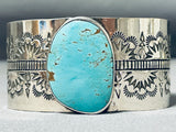 Fascinating San Felipe Royston Turquoise Sterling Silver Bracelet Signed-Nativo Arts