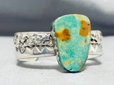 Amazing Vintage Native American Navajo Gigantic Royston Turquoise Sterling Silver Bracelet-Nativo Arts