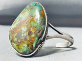 Captivating Vintage Native American Zuni Boulder Royston Turquoise Sterling Silver Bracelet-Nativo Arts