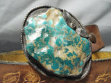 Huge Chunky Royston Turquoise Vintage Native American Navajo Sterling Silver Concho Belt-Nativo Arts