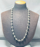 Orville Tsinnie Very Rare Vintage Native American Navajo Hand Tooled Sterling Silver Necklace-Nativo Arts