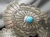 Superior Vintage Native American Navajo Jen Blackgoat Sterling Silver Turquoise Concho Belt-Nativo Arts