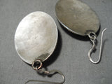 Wonderful Vintage Navajo Sterling Silver Earrings Native American-Nativo Arts