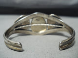Rare Vintage Native American Navajo Dry Creek Turquoise Sterling Silver Bracelet-Nativo Arts