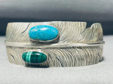 The Most Unique Vintage Native American Navajo Ben Begaye Turquoise Sterling Silver Bracelet-Nativo Arts