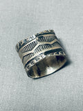 Sunshine Reeves Vintage Native American Navajo Sterling Silver Thunderbird Ring-Nativo Arts