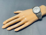 Cal Martinez Vintage Native American Navajo Kennedy Half Dollar Sterling Silver Bracelet-Nativo Arts