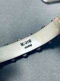 Striking Native American Navajo Sleeping Beauty Turquoise Sterling Silver Signed Bracelet-Nativo Arts