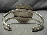 Rare Pilot Mountain Turquoise Vintage Native American Navajo Sterling Silver Bracelet Old-Nativo Arts