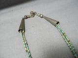Native American One Of The Best Vintage Santo Domingo Royston Turquoise Sterling Silver Necklace-Nativo Arts