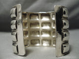 Important Button Navajo Sterling Silver Bracelet Native American-Nativo Arts