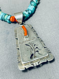 Important Double Sided Vintage Native American Navajo Turquoise Silver Necklace-Nativo Arts