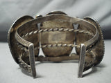 One Of The Best Ever Vintage Native American Navajo #8 Turquoise Sterling Silver Bracelet-Nativo Arts
