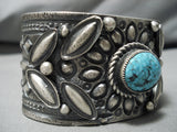 Quality Stu Billy Native American Navajo Spiderweb Turquoise Sterling Silver Bracelet-Nativo Arts