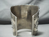 One Of The Most Intricate Native American Navajo Turquoise Sterling Silver Bracelet-Nativo Arts