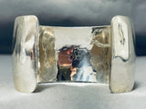 Advanced Silver Work!! Quality Native American Navajo Sterling Silver Wide Bracelet-Nativo Arts