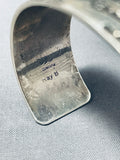 Extremely Detailed Vintage Native American Navajo Kachina Sterling Silver Bracelet-Nativo Arts