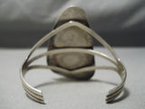 One Of The Best Vintage Native American Navajo Apache Turquoise Sterling Silver Bracelet Old-Nativo Arts